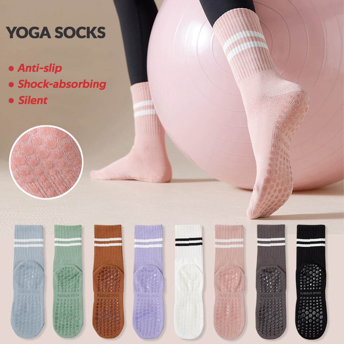 3 paia di calzini lunghi da yo - Medias Para Pilates Y Yoga recensione e prezzo